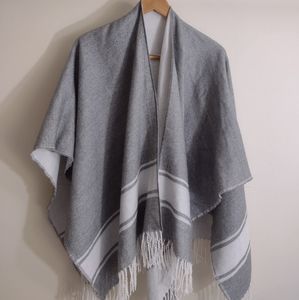 Banana Republic Blanket Shawl Cape with Fringe